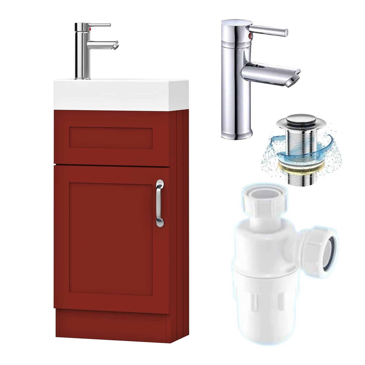 BELOFAY Crawley 400mm Floor Standing Bathroom Vanity Unit With Basin