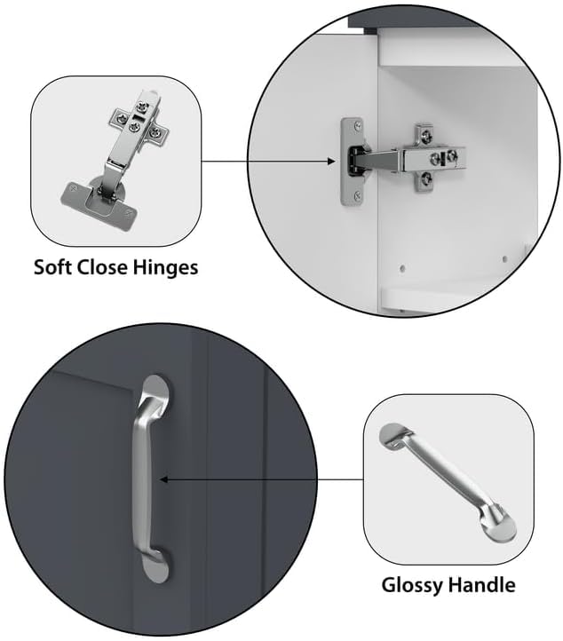 BELOFAY Crawley 400mm Floor Standing Bathroom Vanity Unit With Basin