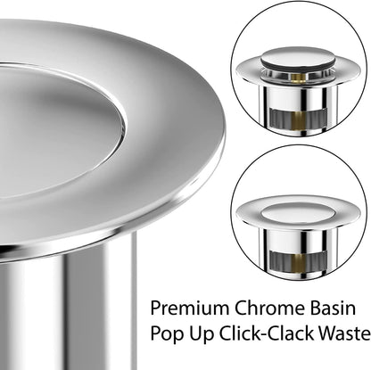 BELOFAY Pop Up Basin Waste (Slotted Chrome)