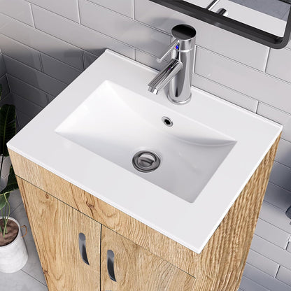 BELOFAY New York 600mm Floor Standing Bathroom Vanity Unit With Basin