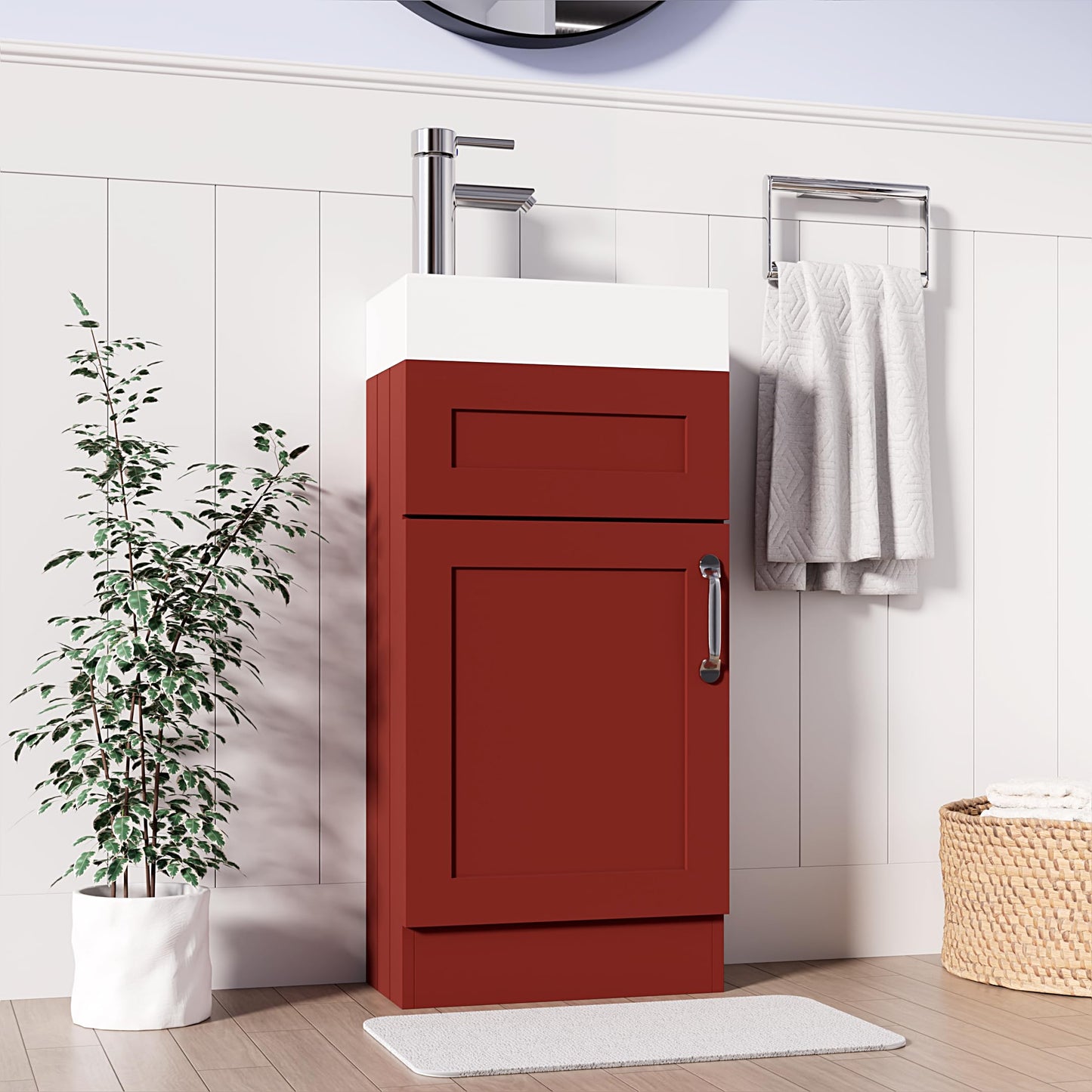 BELOFAY Crawley 400mm Floor Standing Bathroom Vanity Unit With Basin